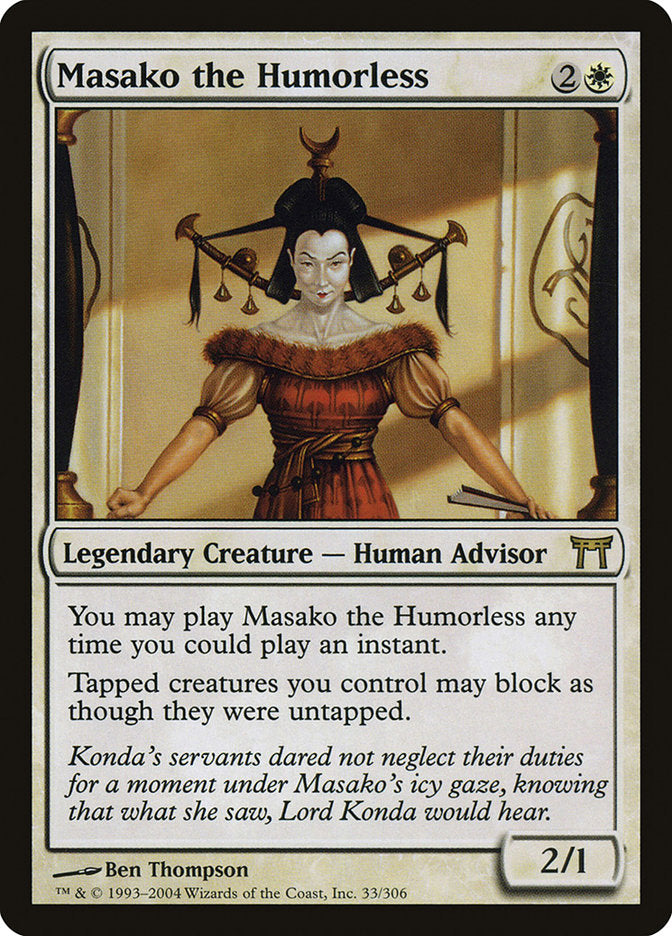 Masako the Humorless [Champions of Kamigawa] | Tables and Towers