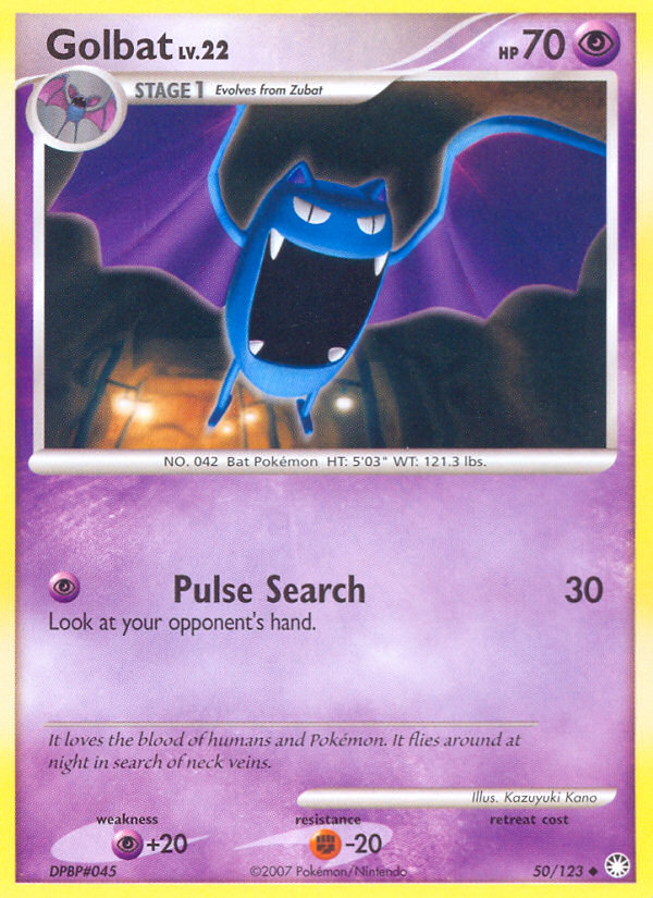 Golbat (50/123) [Diamond & Pearl: Mysterious Treasures] | Tables and Towers