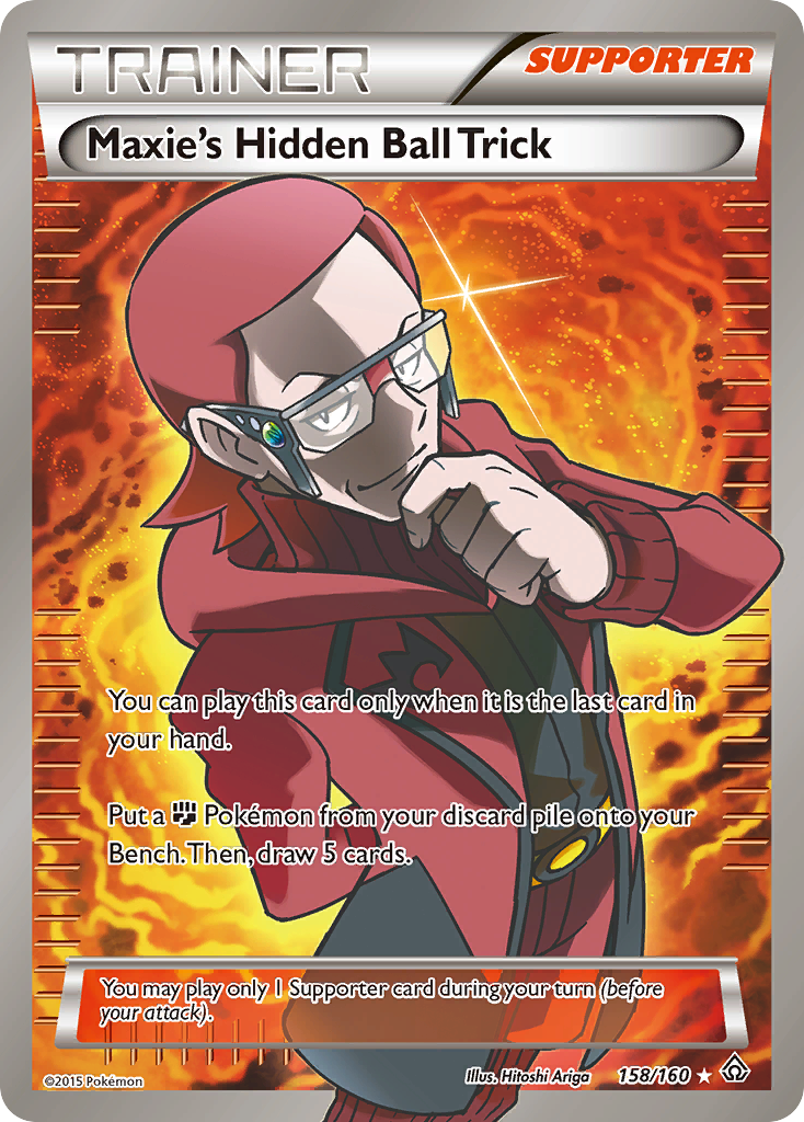 Maxie's Hidden Ball Trick (158/160) [XY: Primal Clash] | Tables and Towers