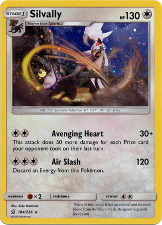 Silvally (184/236) (Cosmos Holo) [Sun & Moon: Unified Minds] | Tables and Towers