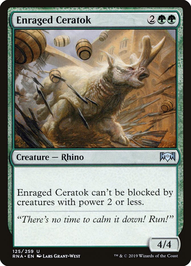 Enraged Ceratok [Ravnica Allegiance] | Tables and Towers