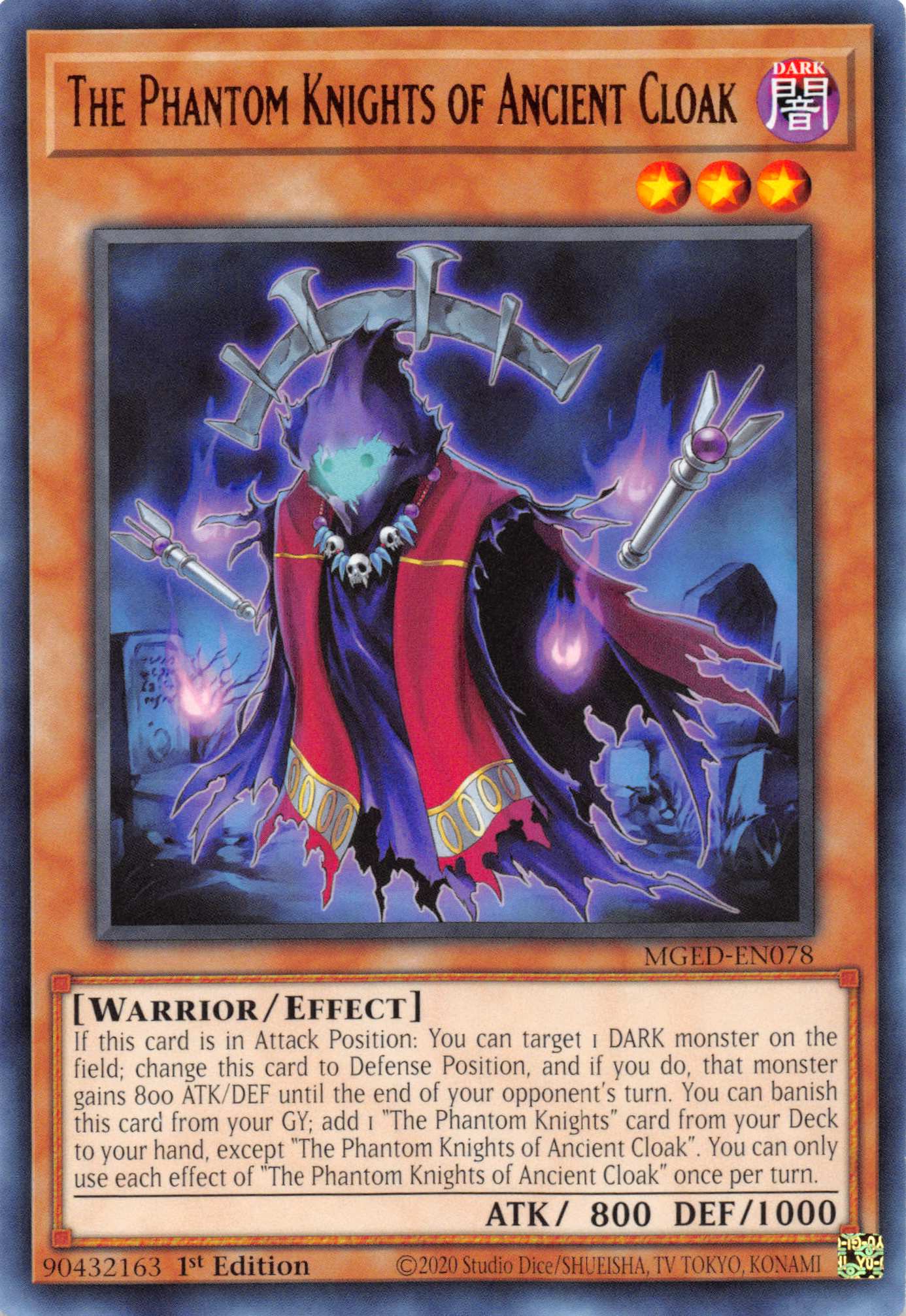 The Phantom Knights of Ancient Cloak [MGED-EN078] Rare | Tables and Towers