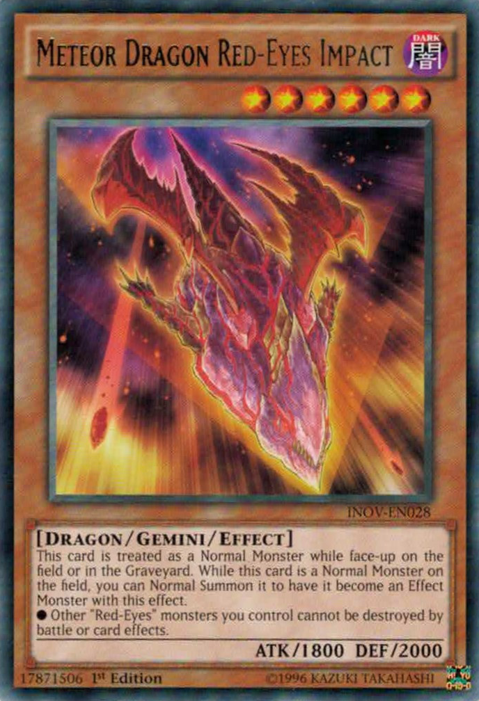 Meteor Dragon Red-Eyes Impact [INOV-EN028] Rare | Tables and Towers