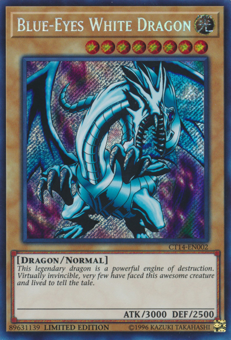 Blue-Eyes White Dragon [CT14-EN002] Secret Rare | Tables and Towers