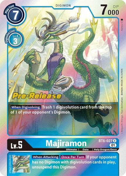 Majiramon [BT6-027] [Double Diamond Pre-Release Cards] | Tables and Towers