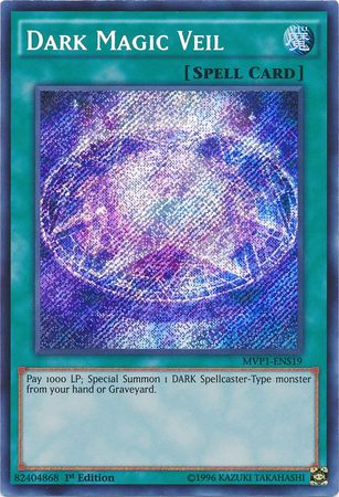 Dark Magic Veil [MVP1-ENS19] Secret Rare | Tables and Towers