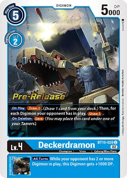 Deckerdramon [BT10-020] [Xros Encounter Pre-Release Cards] | Tables and Towers