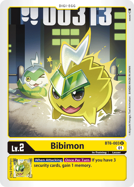 Bibimon [BT6-003] [Double Diamond] | Tables and Towers