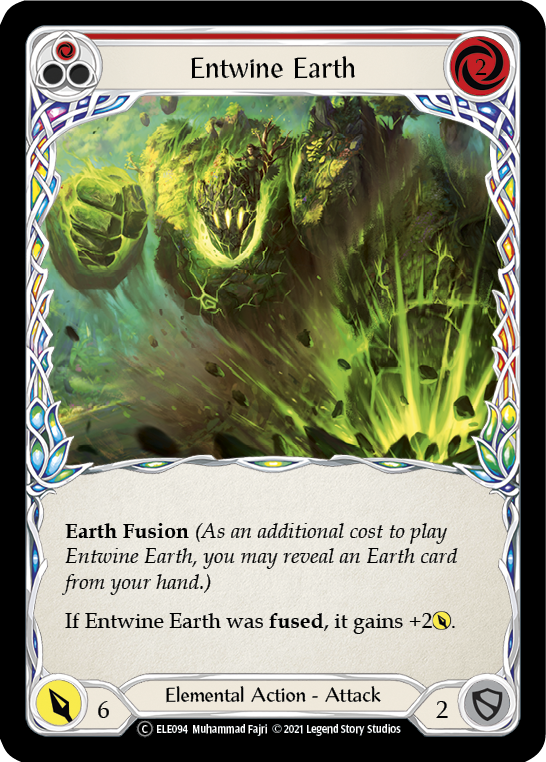 Entwine Earth (Red) [U-ELE094] (Tales of Aria Unlimited)  Unlimited Rainbow Foil | Tables and Towers