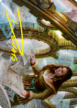 Cartographer's Survey Art Card (Gold-Stamped Signature) [Innistrad: Crimson Vow Art Series] | Tables and Towers