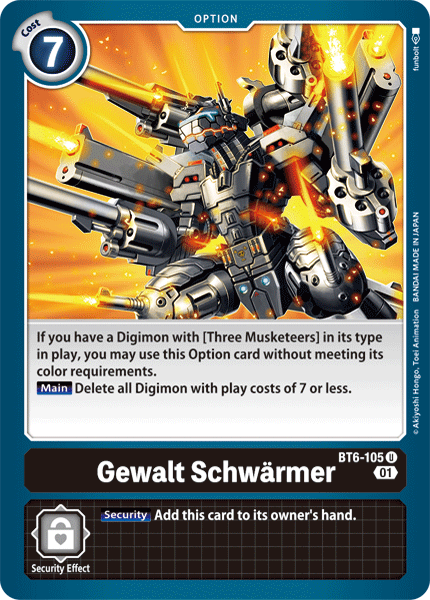 Gewalt Schwarmer [BT6-105] [Double Diamond] | Tables and Towers