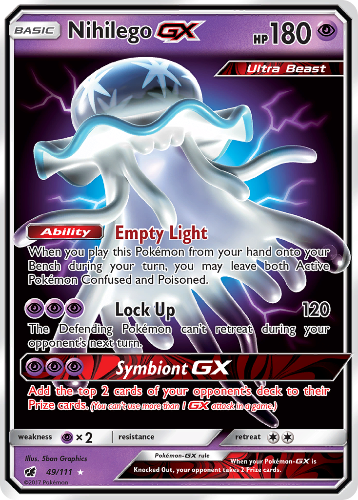 Nihilego GX (49/111) [Sun & Moon: Crimson Invasion] | Tables and Towers