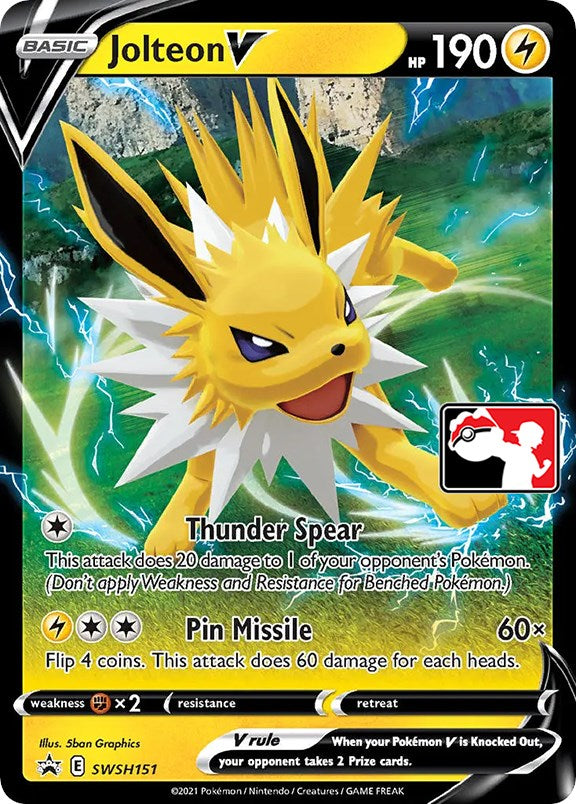 Jolteon V (SWSH151) [Prize Pack Series One] | Tables and Towers