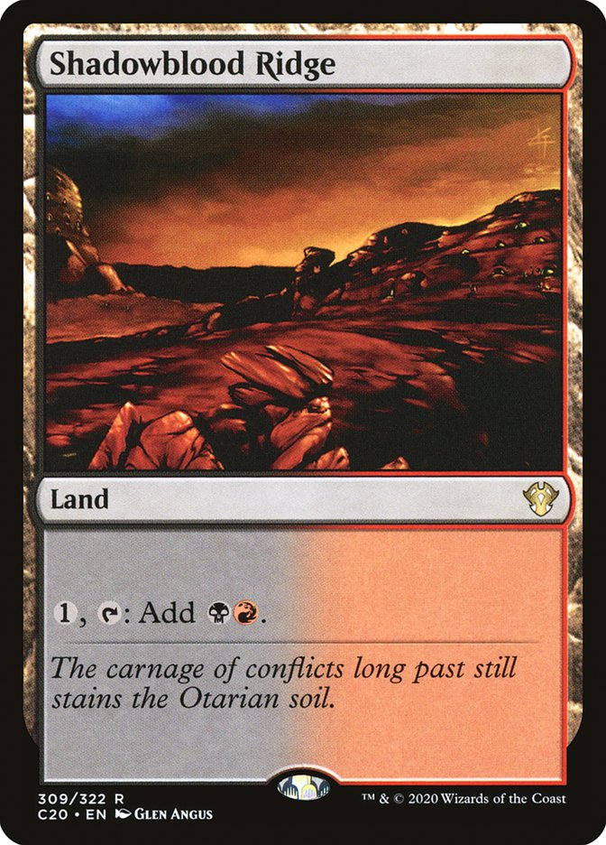 Shadowblood Ridge [Commander 2020] | Tables and Towers