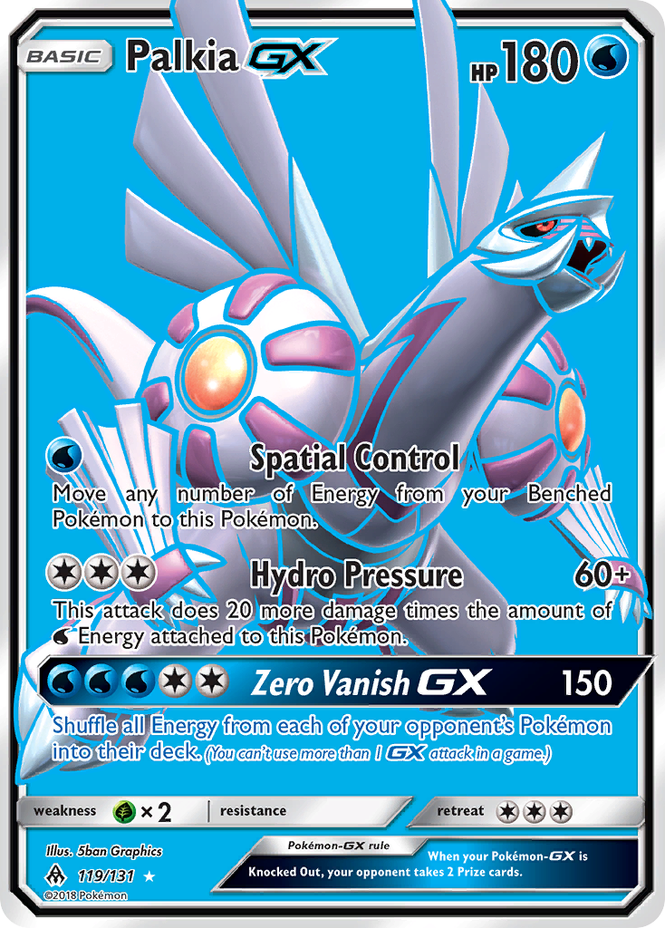 Palkia GX (119/131) [Sun & Moon: Forbidden Light] | Tables and Towers