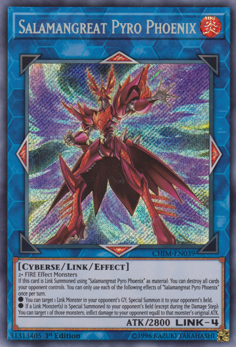 Salamangreat Pyro Phoenix [CHIM-EN039] Secret Rare | Tables and Towers