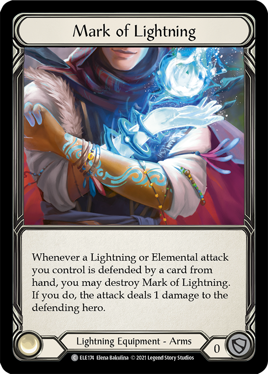 Mark of Lightning [ELE174] (Tales of Aria)  1st Edition Cold Foil | Tables and Towers