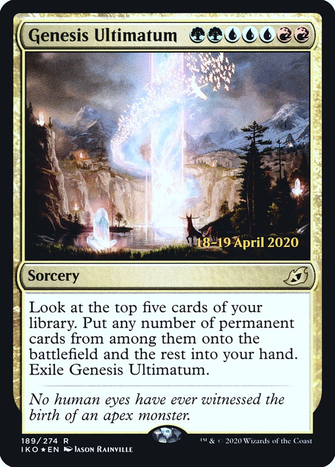 Genesis Ultimatum [Ikoria: Lair of Behemoths Prerelease Promos] | Tables and Towers