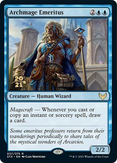 Archmage Emeritus [Strixhaven: School of Mages Prerelease Promos] | Tables and Towers