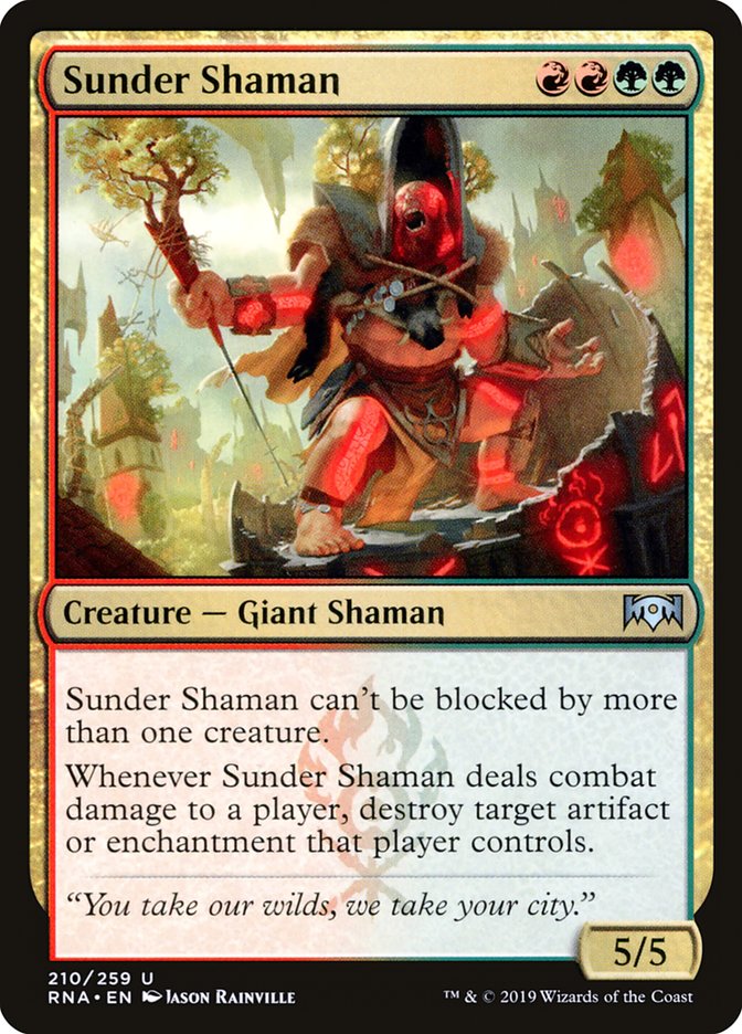 Sunder Shaman [Ravnica Allegiance] | Tables and Towers