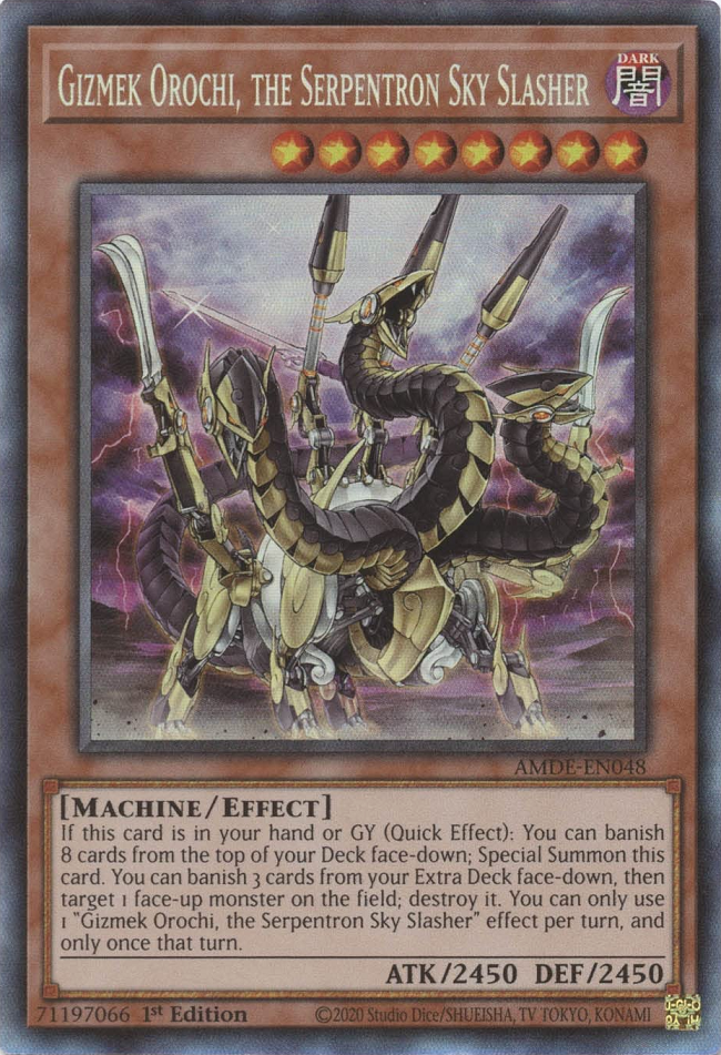 Gizmek Orochi, the Serpentron Sky Slasher [AMDE-EN048] Collector's Rare | Tables and Towers