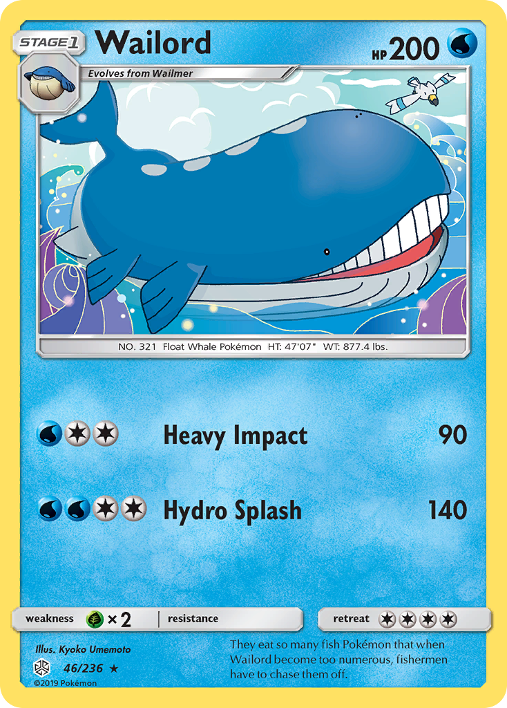 Wailord (46/236) [Sun & Moon: Cosmic Eclipse] | Tables and Towers