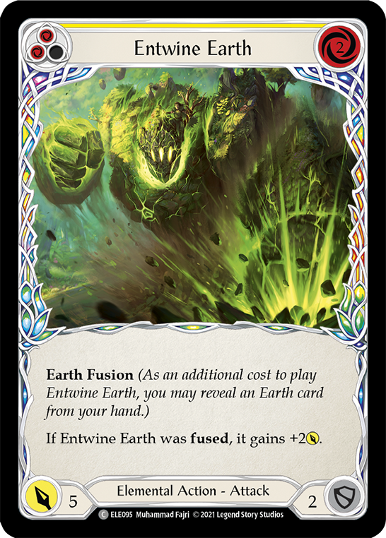 Entwine Earth (Yellow) [ELE095] (Tales of Aria)  1st Edition Rainbow Foil | Tables and Towers