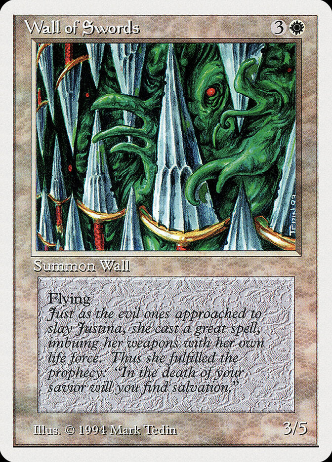 Wall of Swords [Summer Magic / Edgar] | Tables and Towers