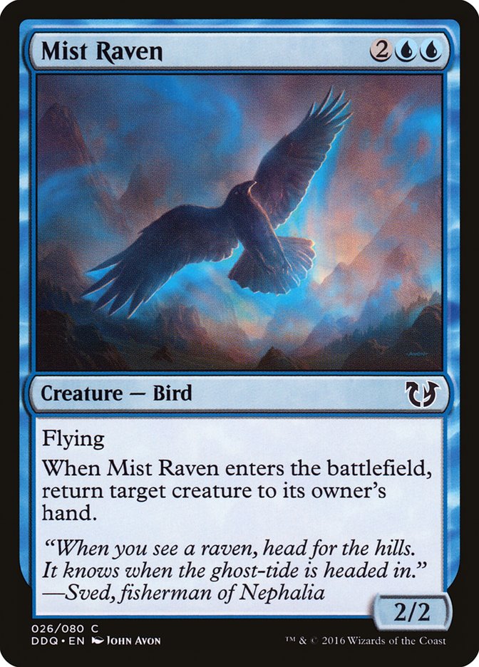 Mist Raven [Duel Decks: Blessed vs. Cursed] | Tables and Towers