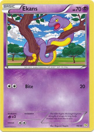 Ekans (16/30) [XY: Trainer Kit - Noivern] | Tables and Towers