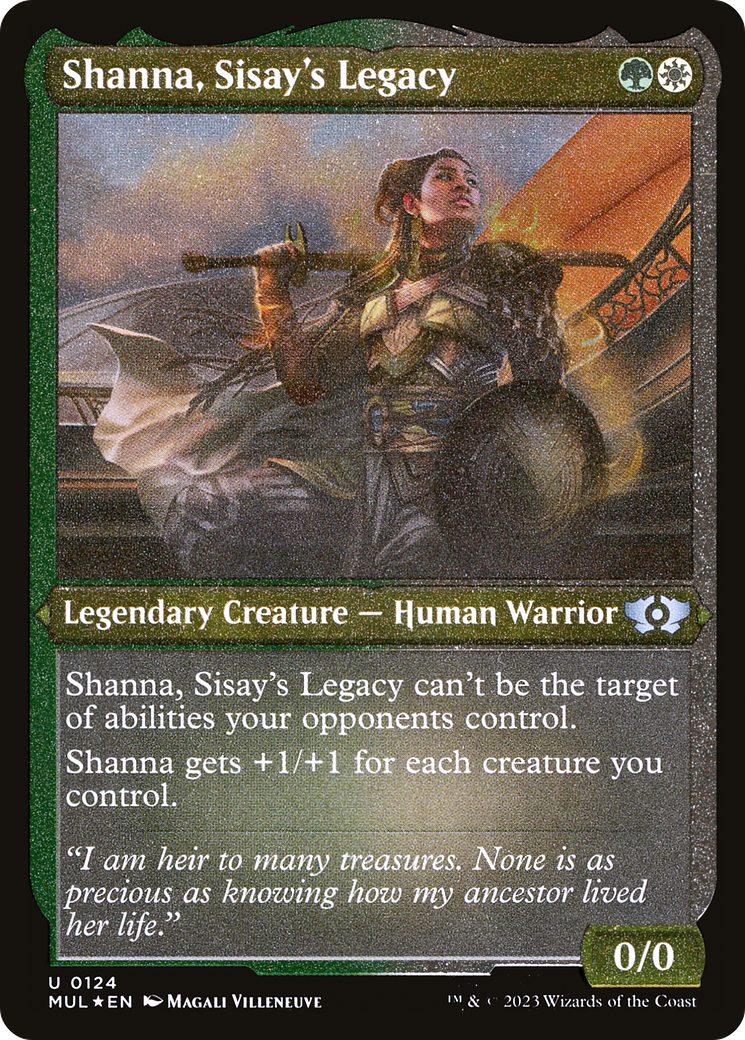 Shanna, Sisay's Legacy (Foil Etched) [Multiverse Legends] | Tables and Towers