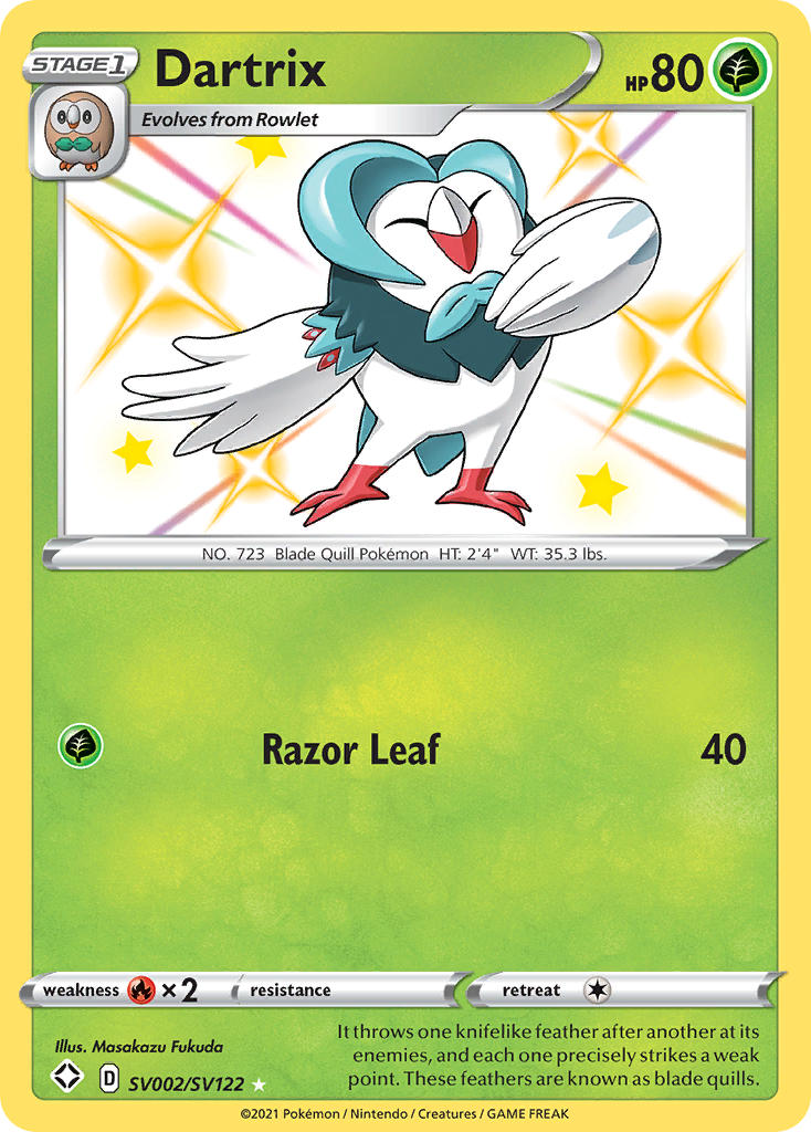 Dartrix (SV002/SV122) [Sword & Shield: Shining Fates] | Tables and Towers