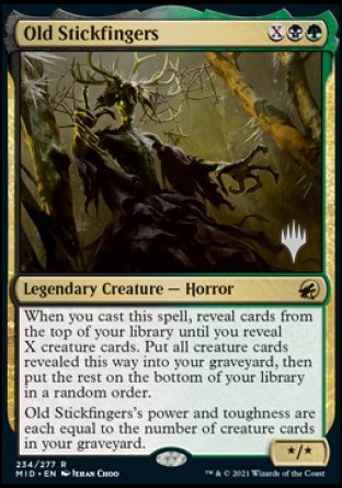 Old Stickfingers (Promo Pack) [Innistrad: Midnight Hunt Promos] | Tables and Towers