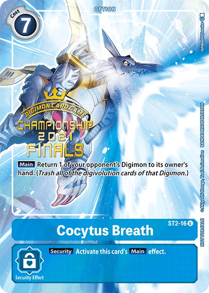 Cocytus Breath [ST2-16] (2021 Championship Finals Tamer's Evolution Pack) [Starter Deck: Cocytus Blue Promos] | Tables and Towers