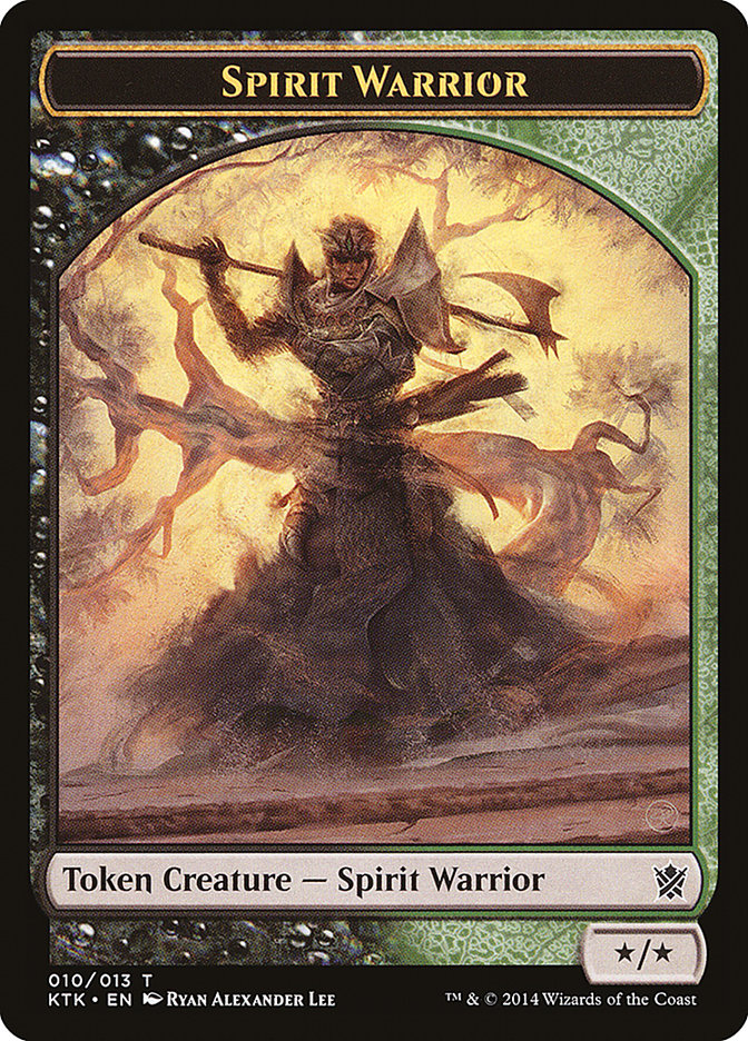 Spirit Warrior Token [Khans of Tarkir Tokens] | Tables and Towers