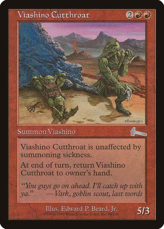 Viashino Cutthroat [Urza's Legacy] | Tables and Towers