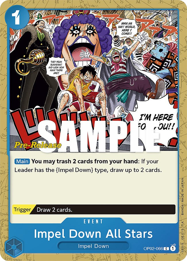 Impel Down All Stars [Paramount War Pre-Release Cards] | Tables and Towers