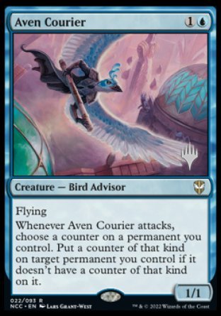 Aven Courier (Promo Pack) [Streets of New Capenna Commander Promos] | Tables and Towers