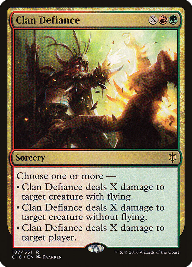 Clan Defiance [Commander 2016] | Tables and Towers