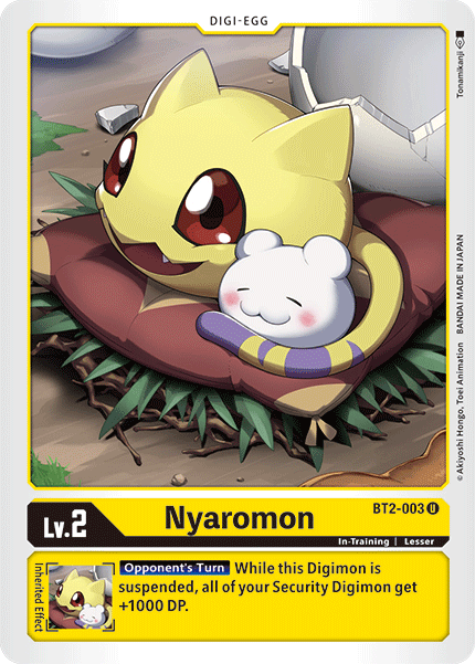 Nyaromon [BT2-003] [Release Special Booster Ver.1.5] | Tables and Towers