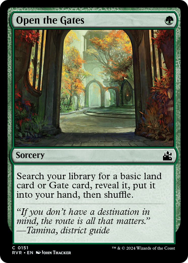 Open the Gates [Ravnica Remastered] | Tables and Towers