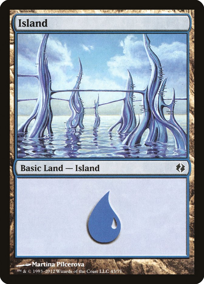 Island (43) [Duel Decks: Venser vs. Koth] | Tables and Towers