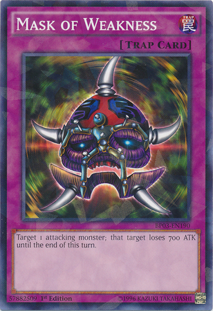 Mask of Weakness [BP03-EN190] Shatterfoil Rare | Tables and Towers