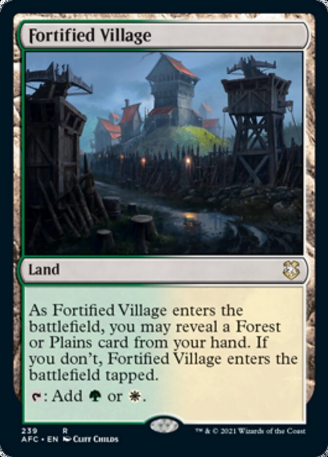 Fortified Village [Dungeons & Dragons: Adventures in the Forgotten Realms Commander] | Tables and Towers