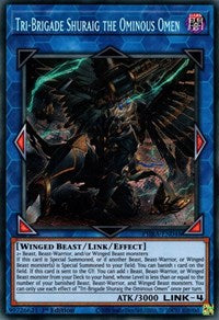 Tri-Brigade Shuraig the Ominous Omen [PHRA-EN048] Secret Rare | Tables and Towers