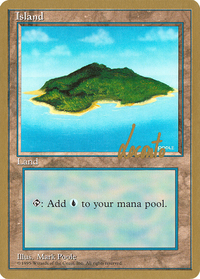 Island (ml367) (Michael Loconto) [Pro Tour Collector Set] | Tables and Towers