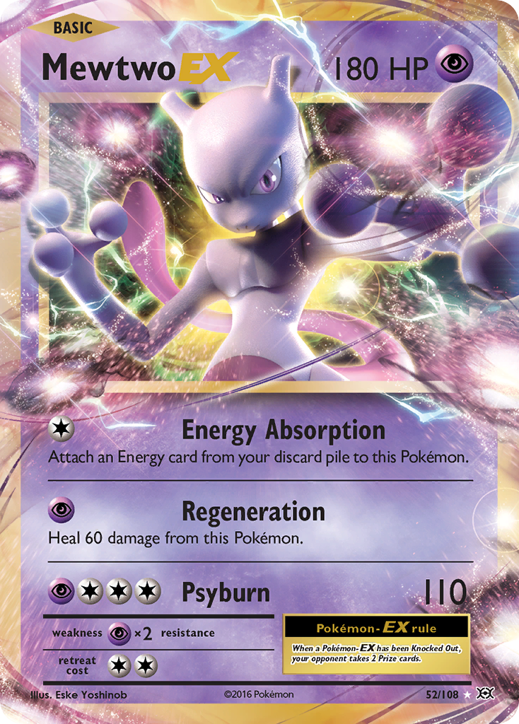Mewtwo EX (52/108) [XY: Evolutions] | Tables and Towers