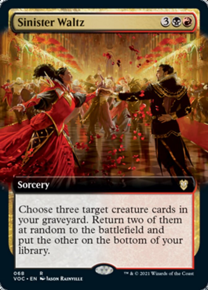 Sinister Waltz (Extended Art) [Innistrad: Crimson Vow Commander] | Tables and Towers