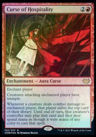 Curse of Hospitality [Innistrad: Crimson Vow Prerelease Promos] | Tables and Towers