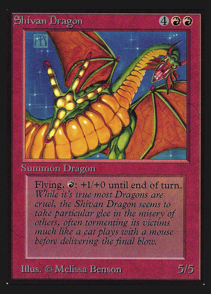 Shivan Dragon [International Collectors' Edition] | Tables and Towers